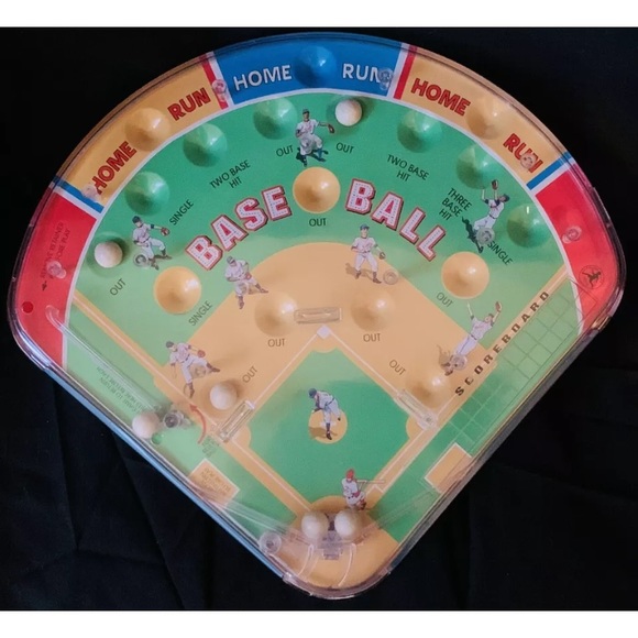 VTG Schylling Play Ball Baseball Pinball Table Top Handheld Game Toy Chicago - Picture 1 of 12